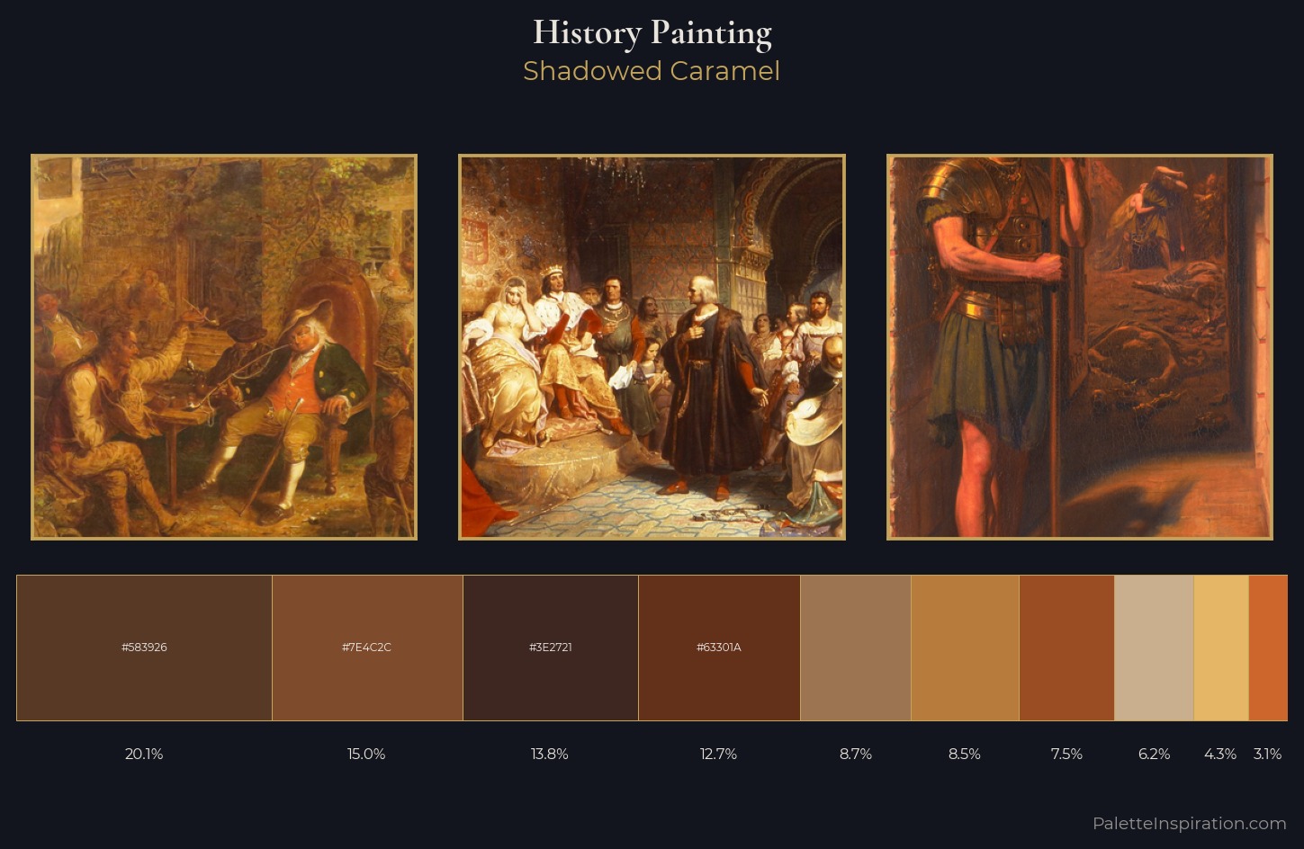 history painting Palette 24 — Shadowed Caramel