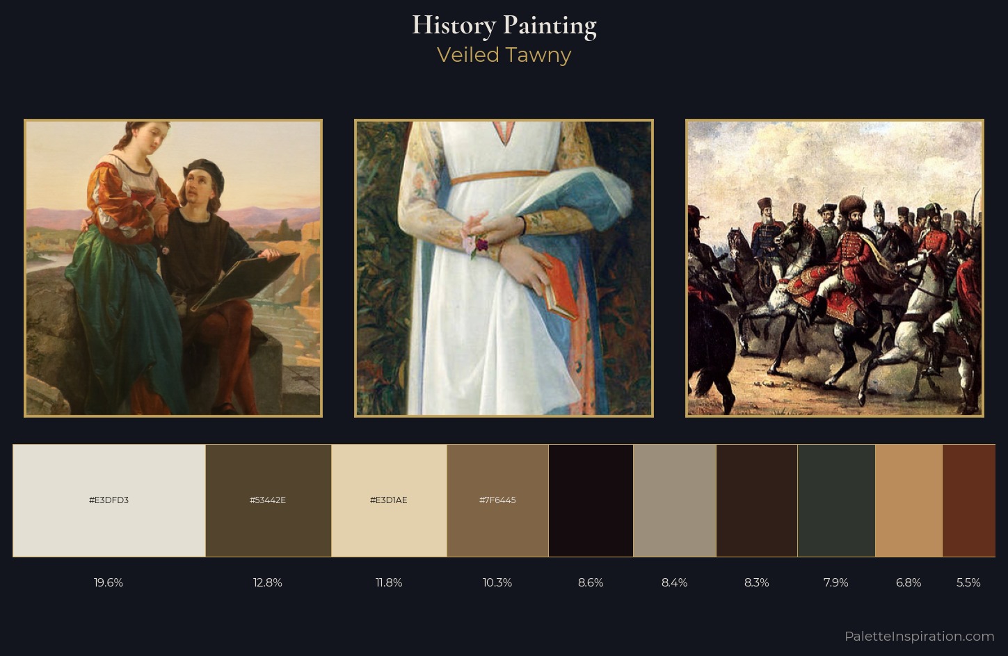 history painting Palette 28 — Veiled Tawny