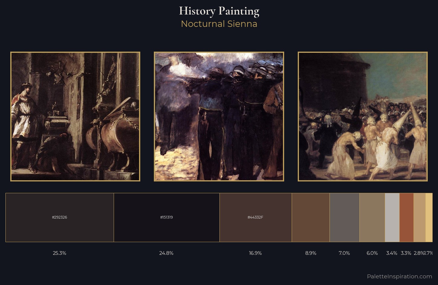 history painting Palette 29 — Nocturnal Sienna