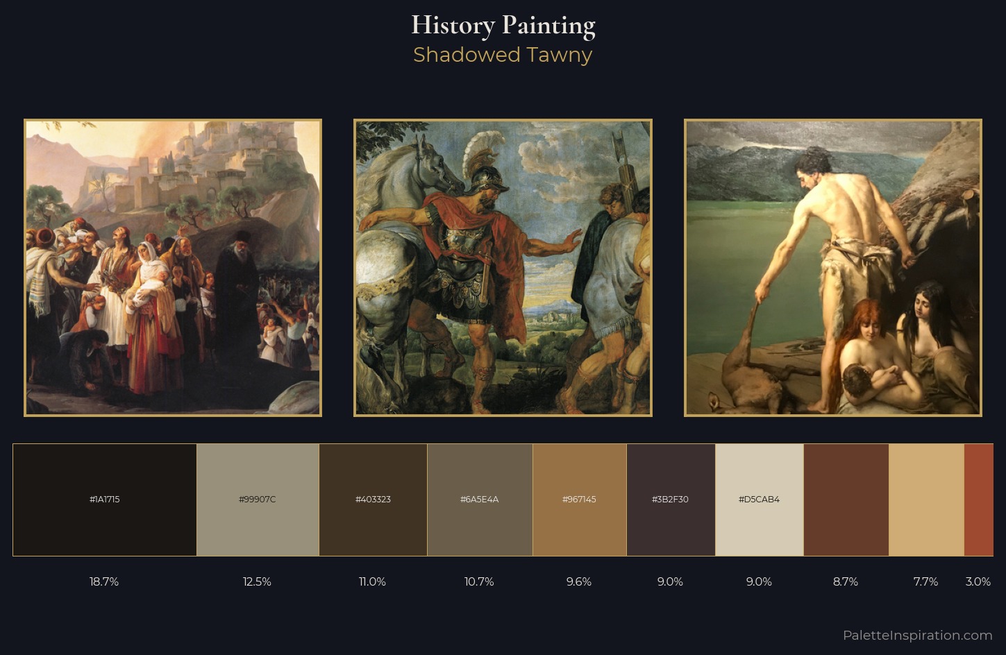 history painting Palette 30 — Shadowed Tawny