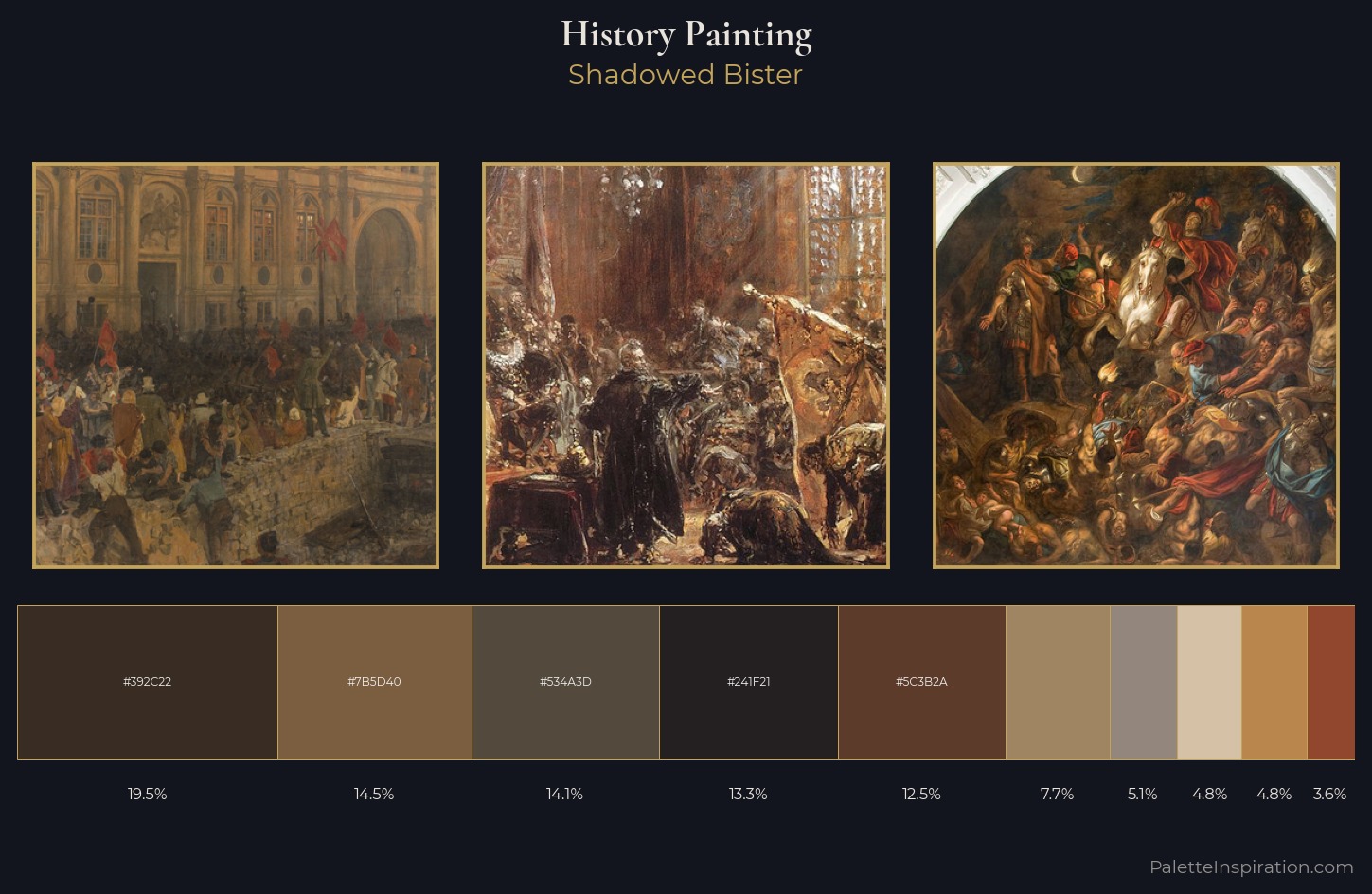 history painting Palette 31 — Shadowed Bister