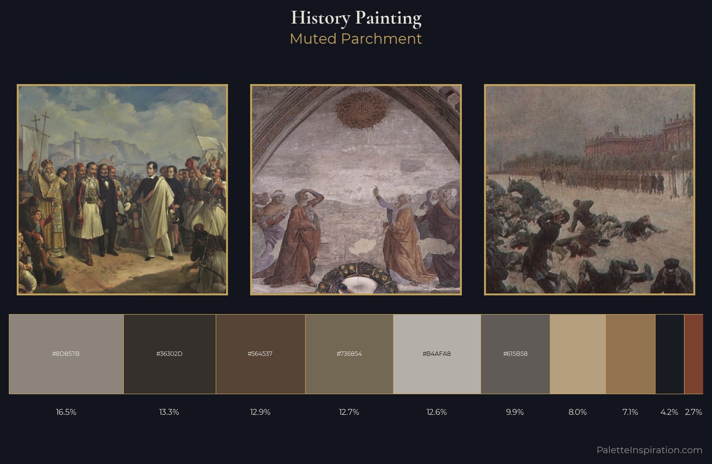history painting Palette 34 — Muted Parchment