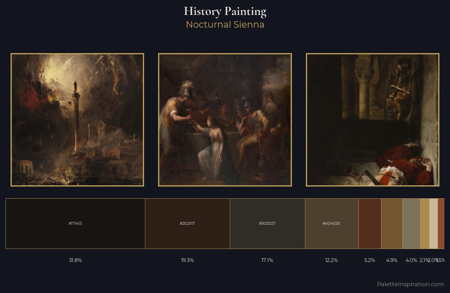 history painting Palette 41 — Nocturnal Sienna
