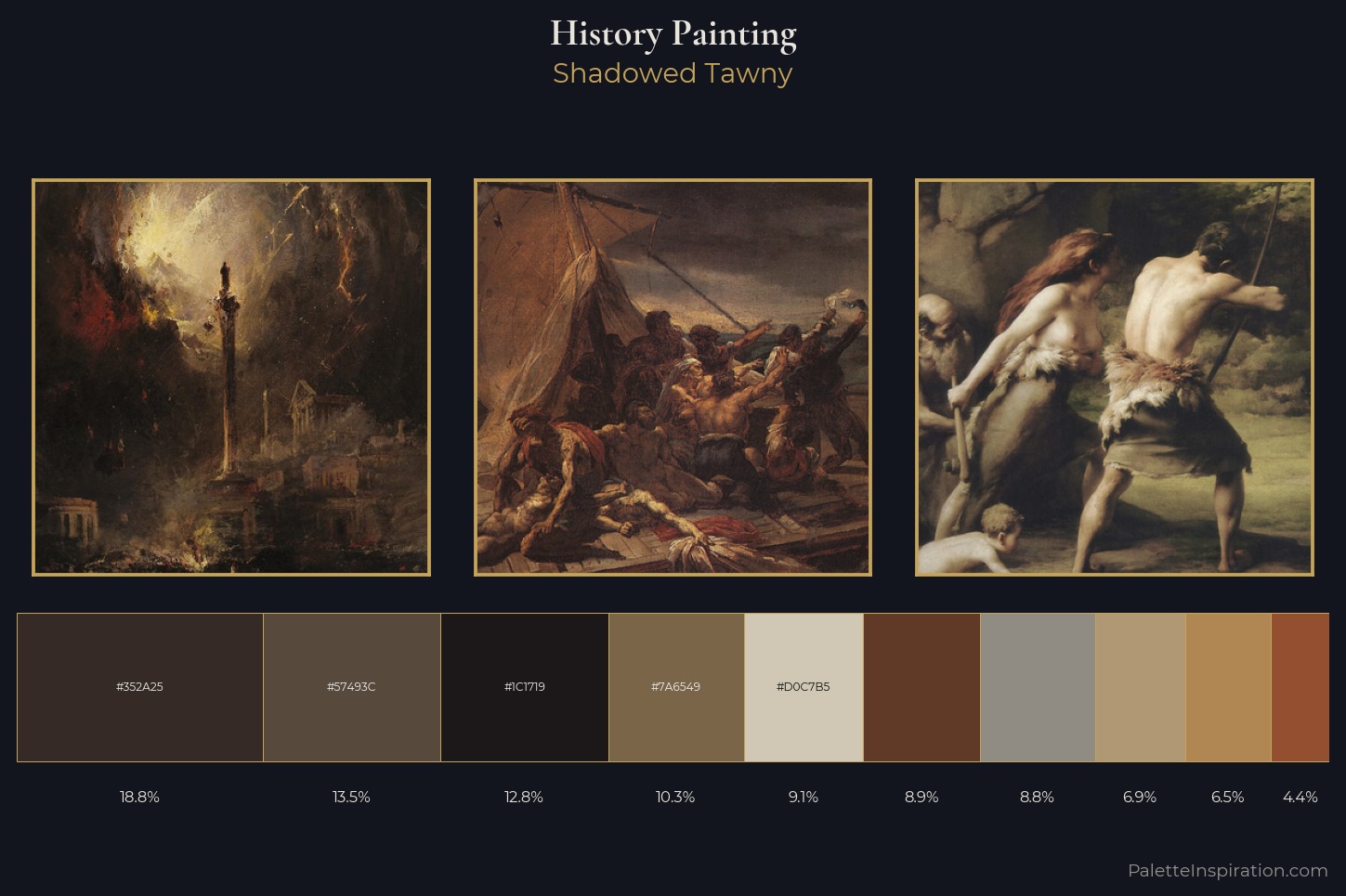history painting Master Palette — Shadowed Tawny