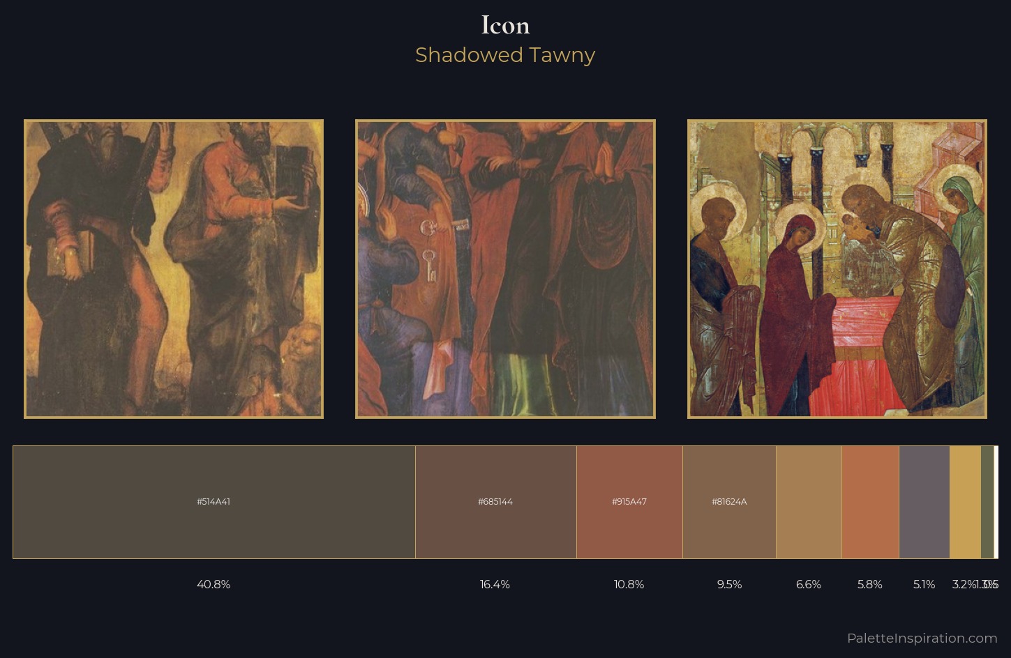 icon Palette 3 — Shadowed Tawny