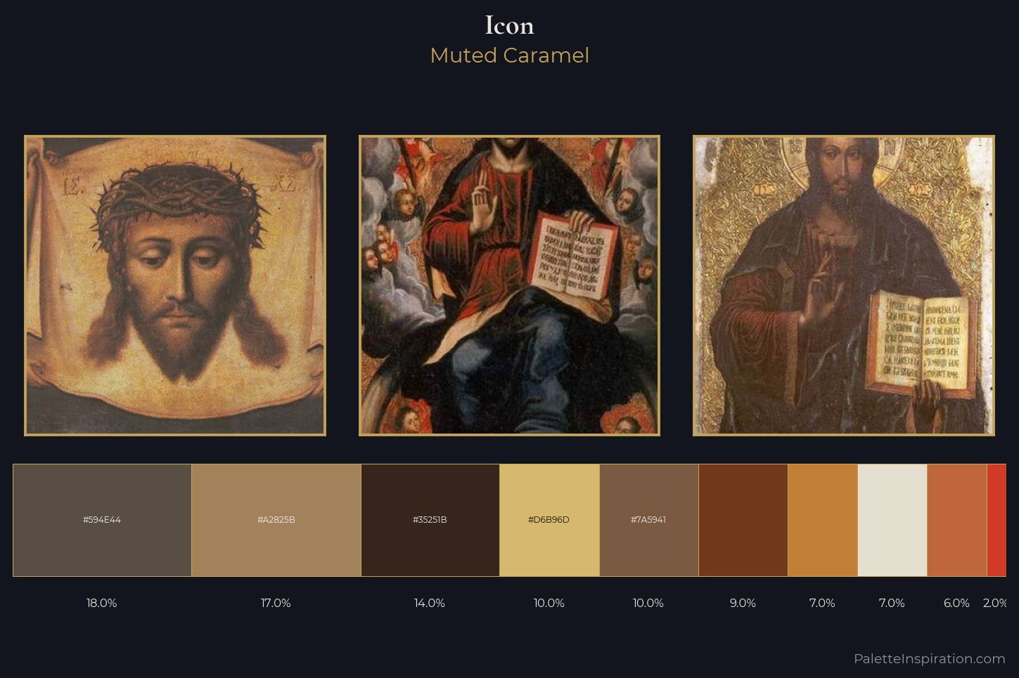 icon Master Palette — Muted Caramel