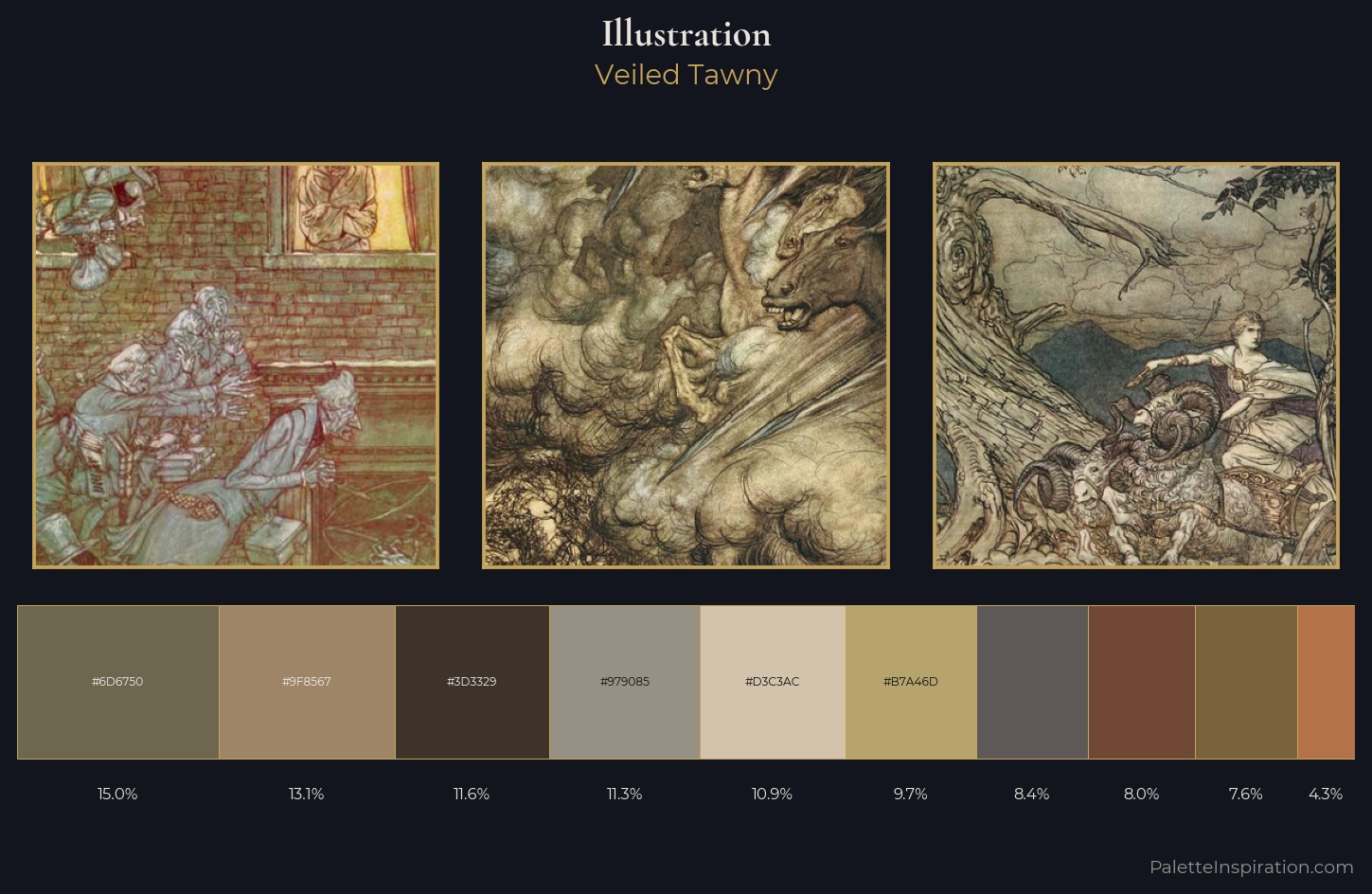 illustration Palette 9 — Veiled Tawny
