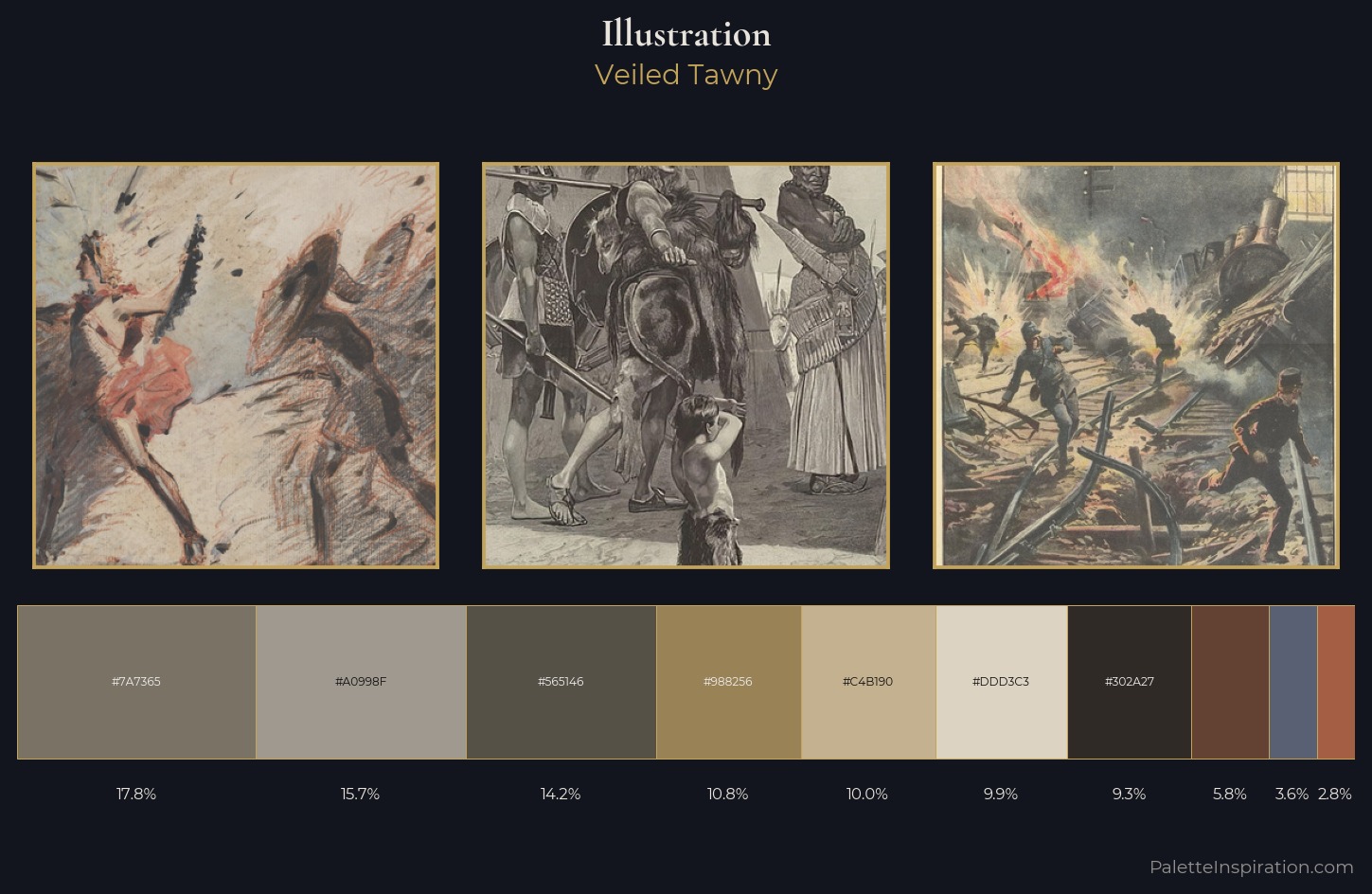 illustration Palette 10 — Veiled Tawny