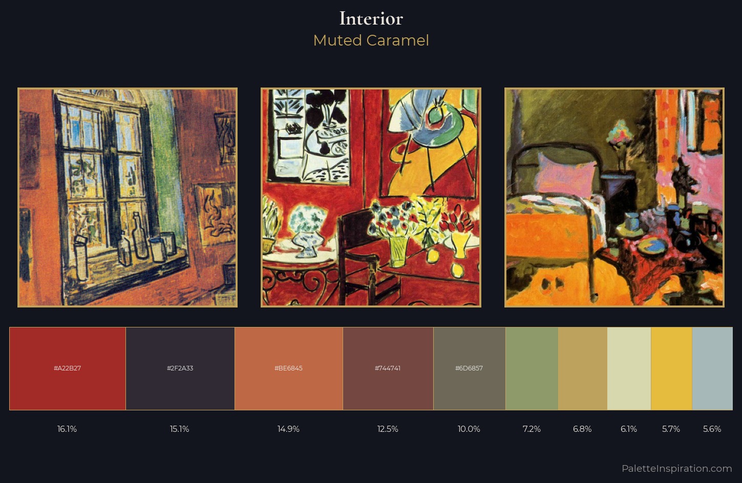interior Palette 6 — Muted Caramel