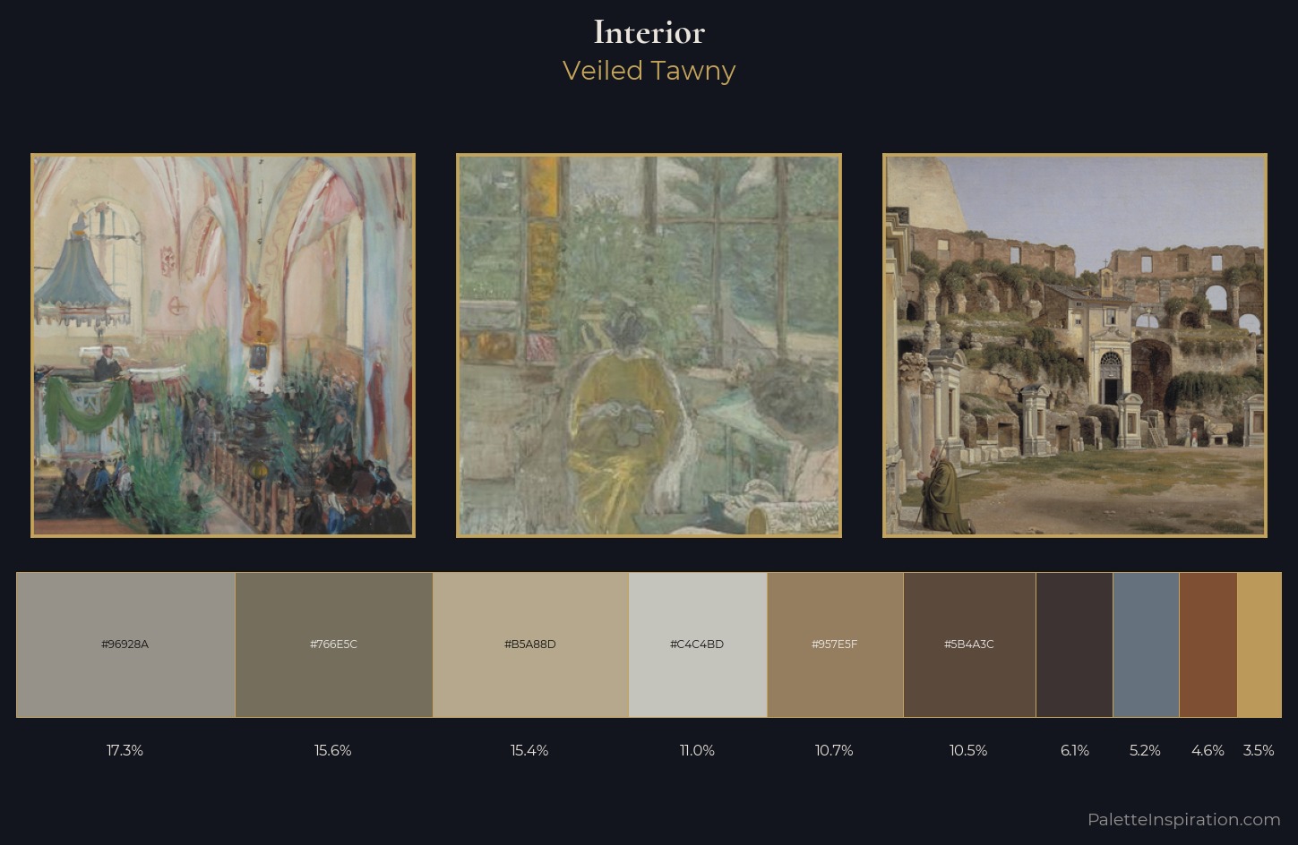 interior Palette 9 — Veiled Tawny
