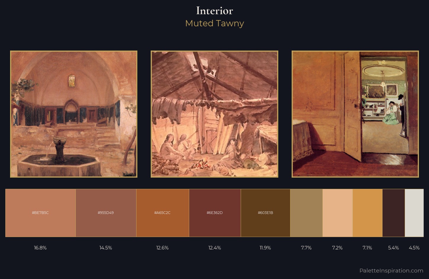 interior Palette 10 — Muted Tawny