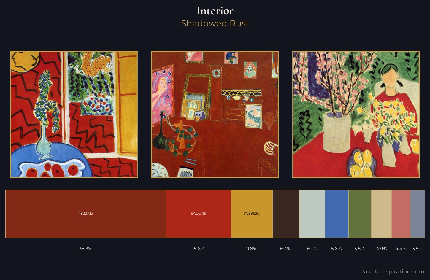 interior Palette 13 — Shadowed Rust