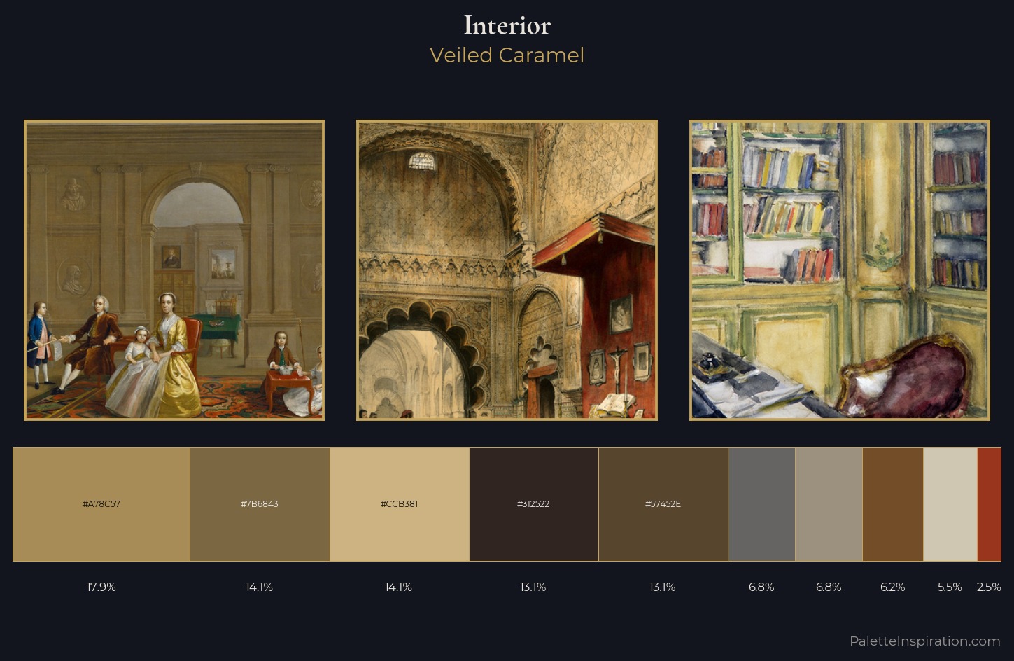 interior Palette 15 — Veiled Caramel