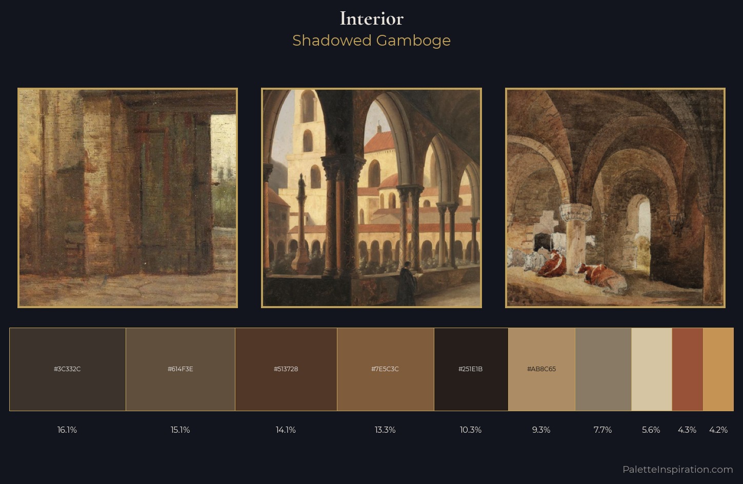 interior Palette 21 — Shadowed Gamboge