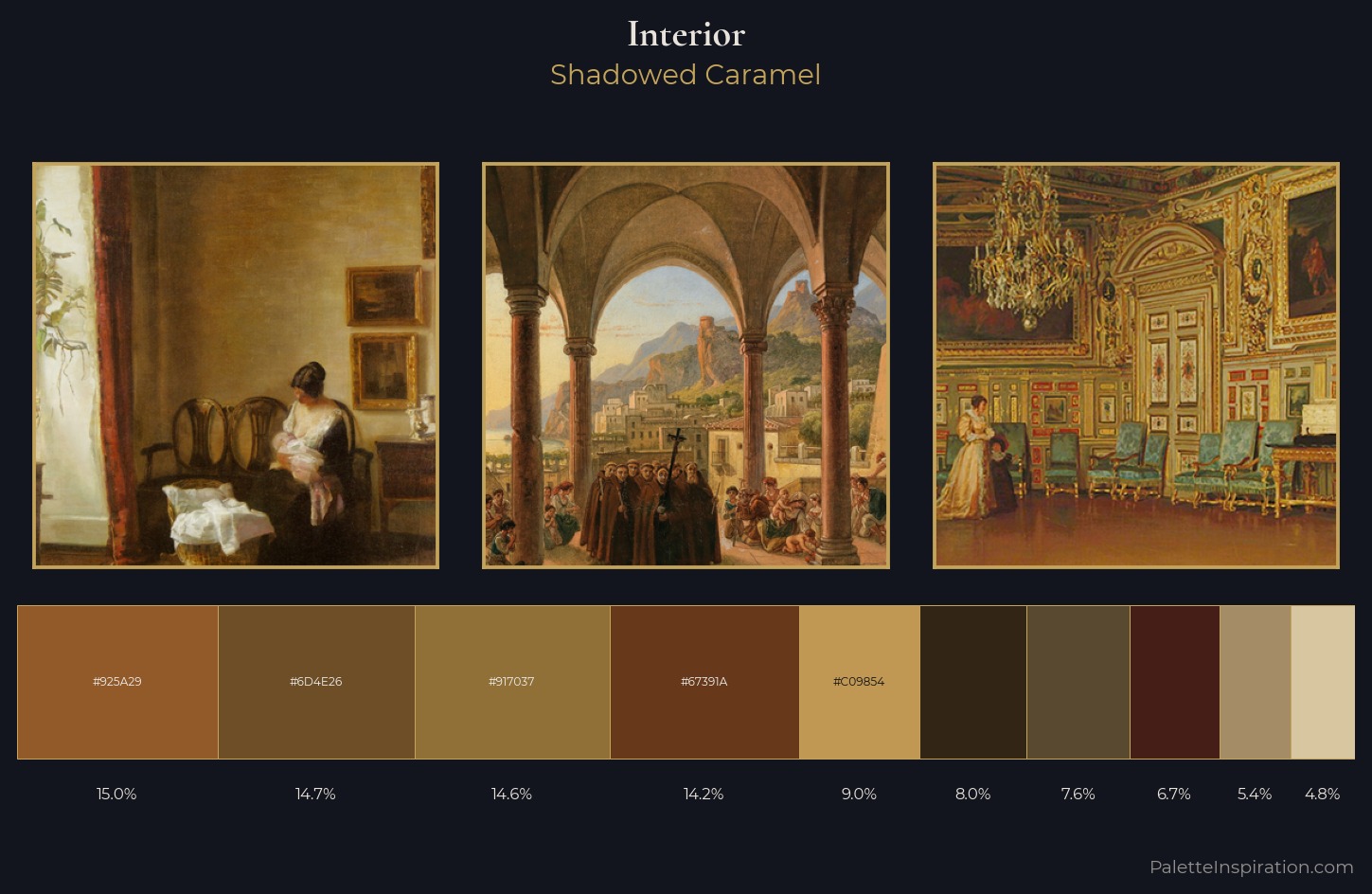 interior Palette 23 — Shadowed Caramel