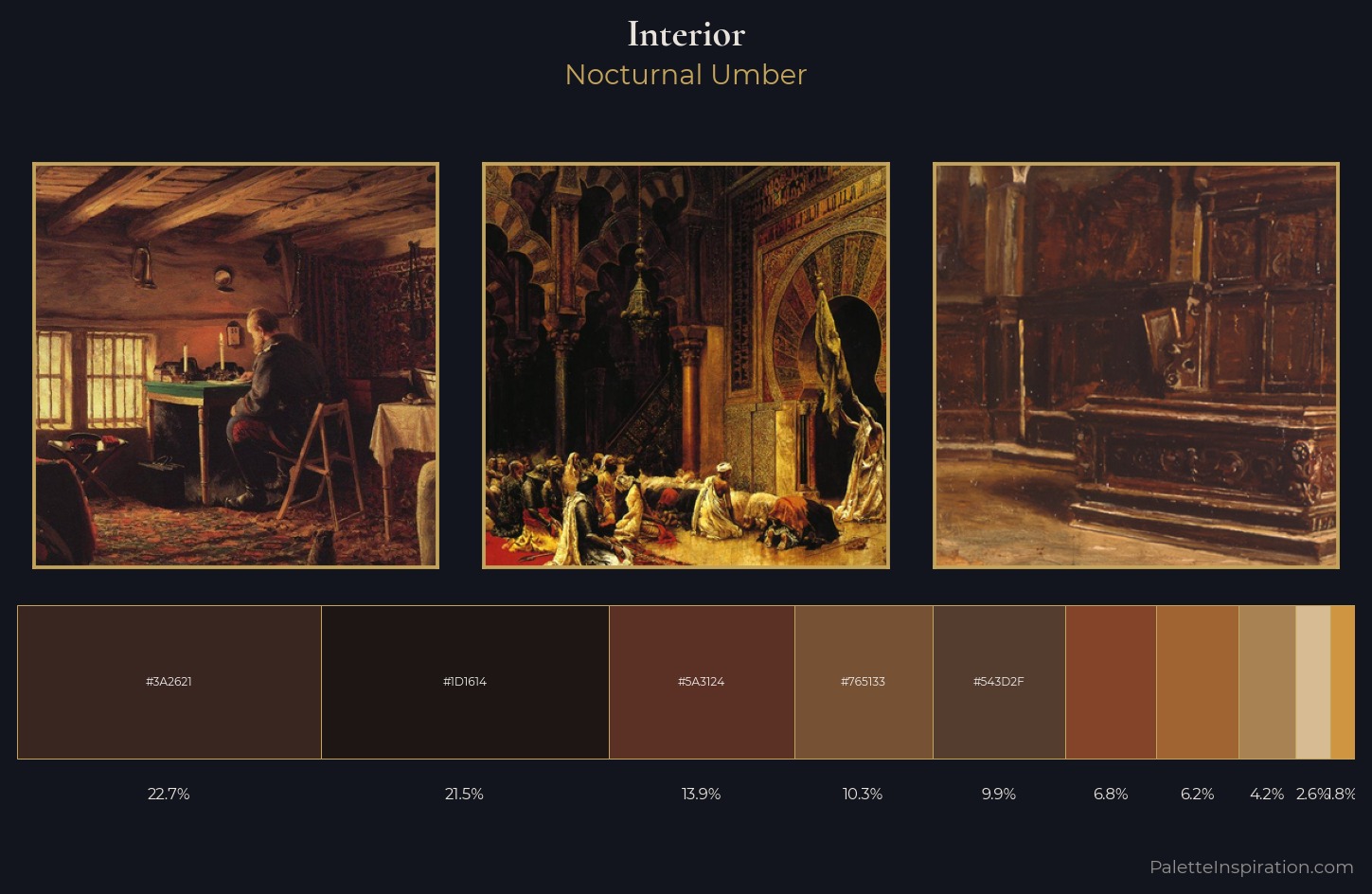 interior Palette 24 — Nocturnal Umber