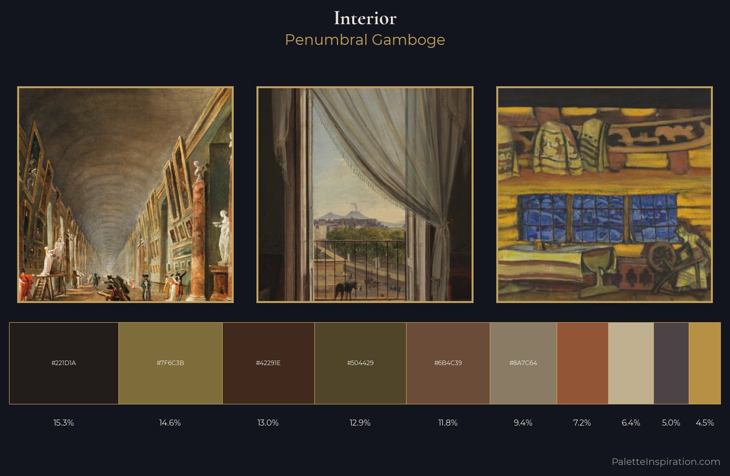interior Palette 25 — Penumbral Gamboge