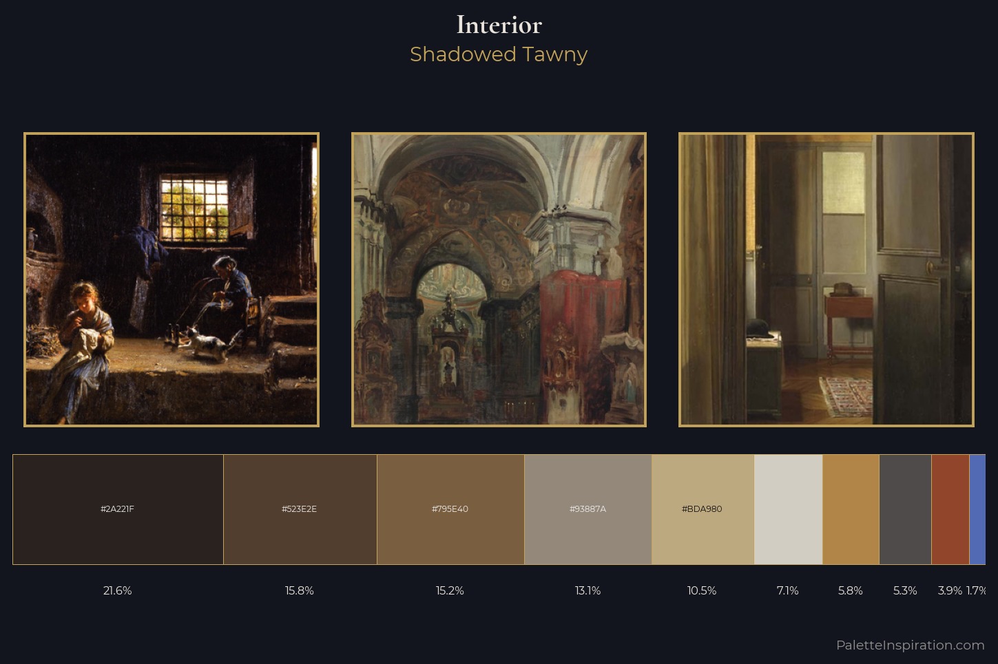 interior Master Palette — Shadowed Tawny