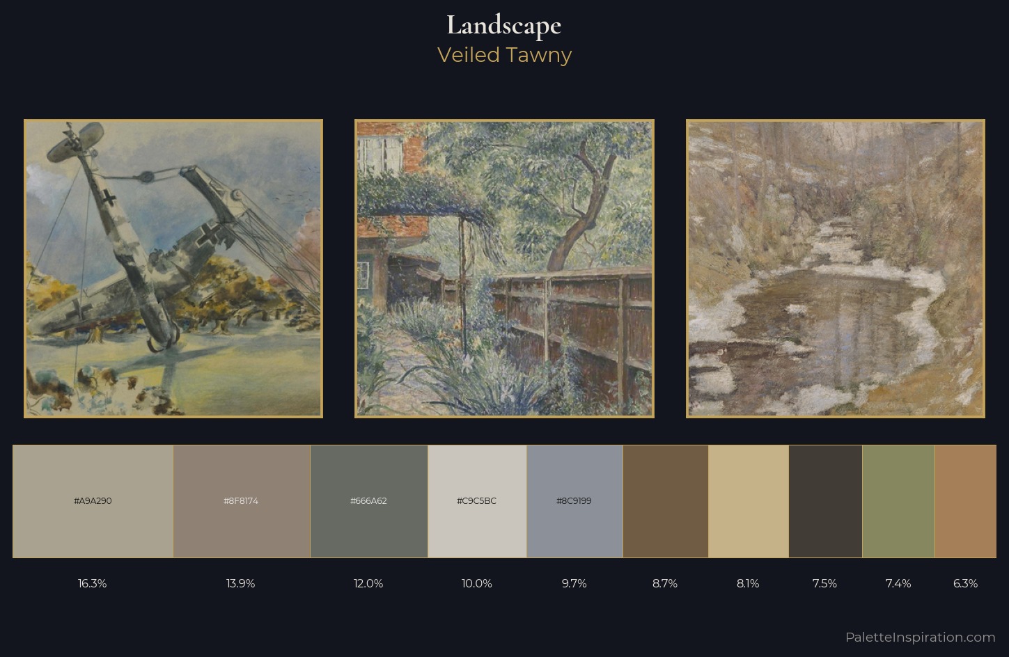 landscape Palette 9 — Veiled Tawny