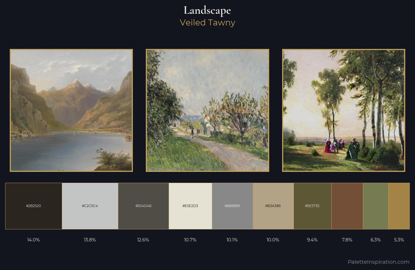 landscape Palette 15 — Veiled Tawny