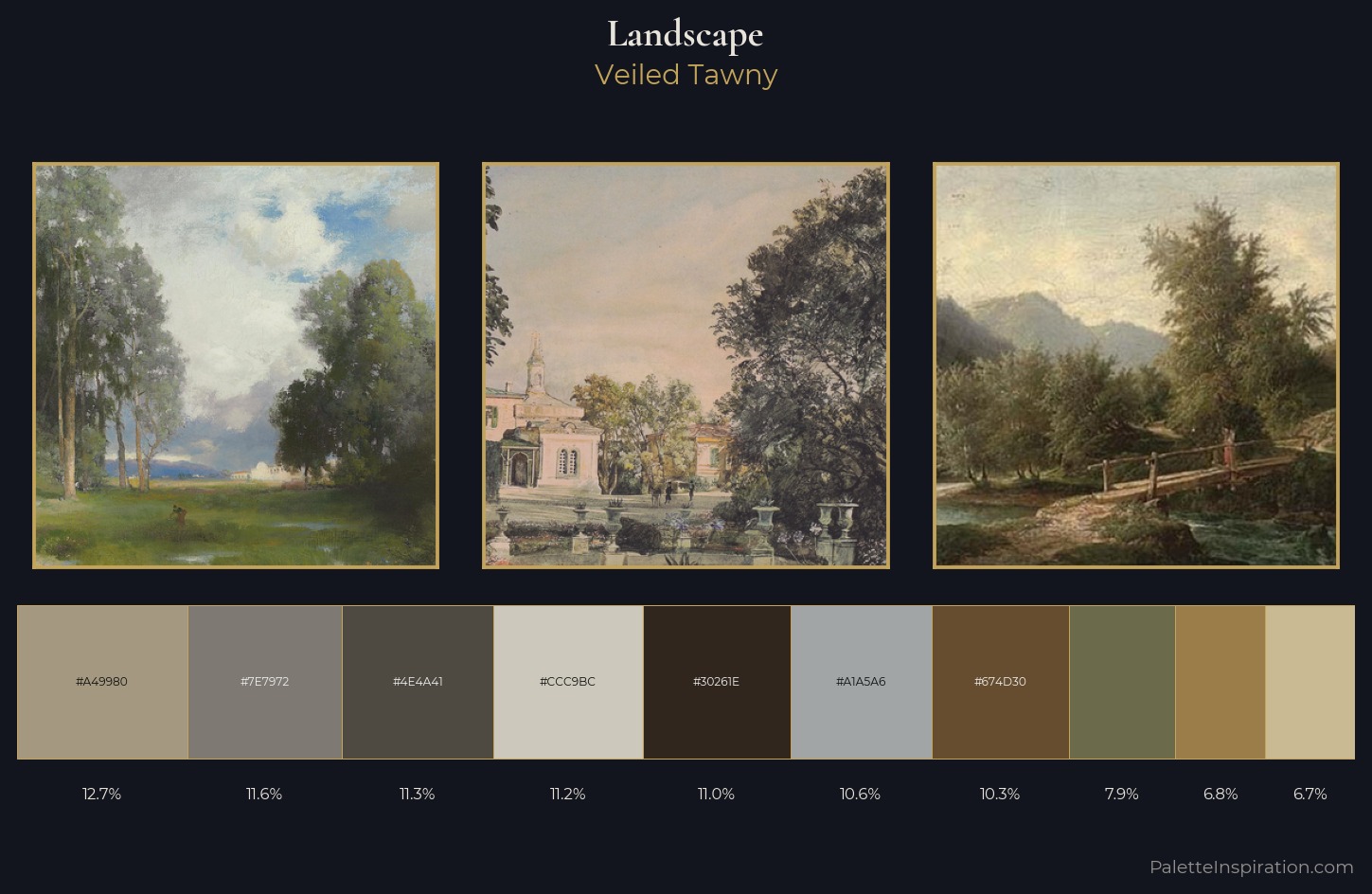 landscape Palette 16 — Veiled Tawny