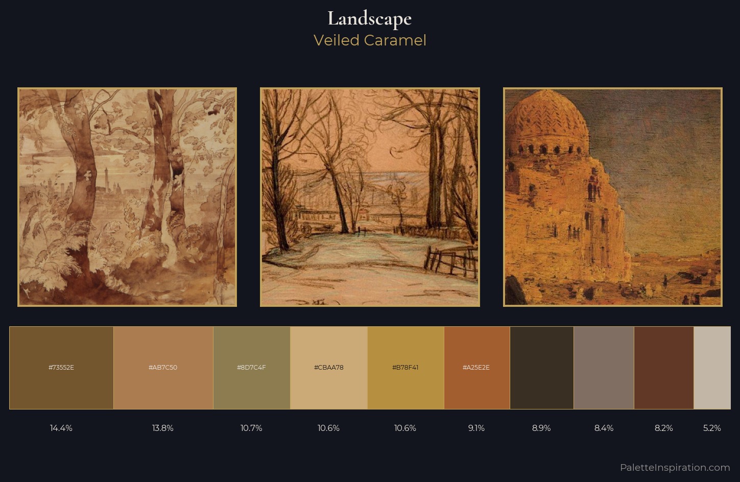 landscape Palette 17 — Veiled Caramel