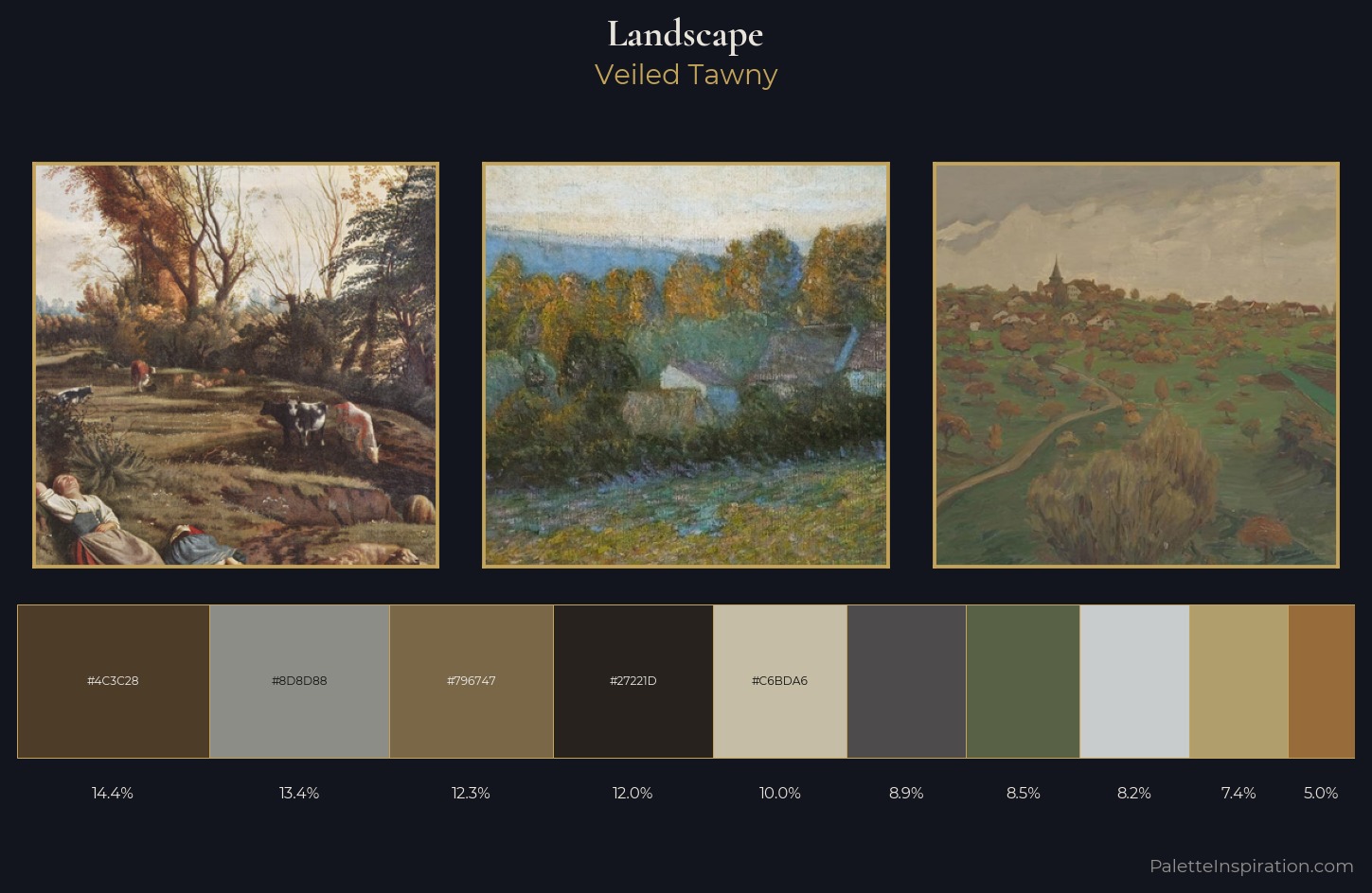 landscape Palette 20 — Veiled Tawny