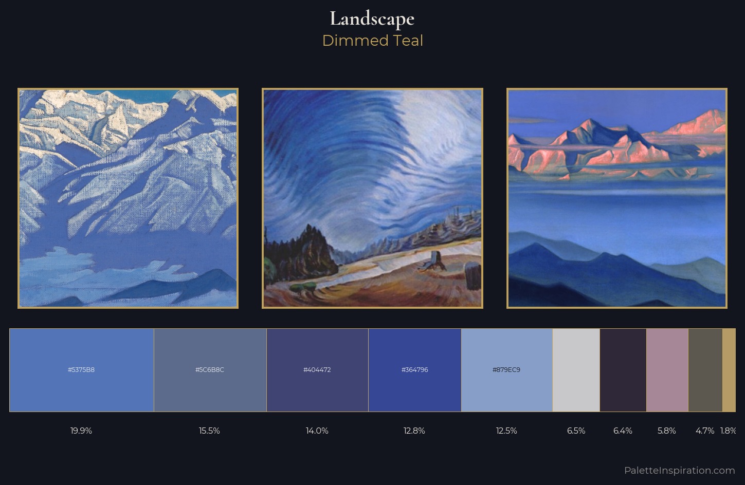 landscape Palette 22 — Dimmed Teal