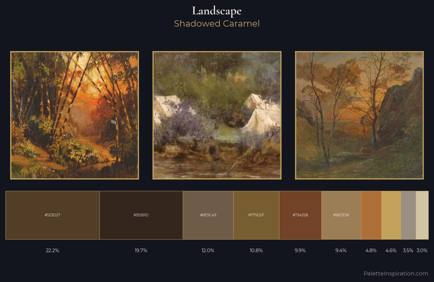 landscape Palette 23 — Shadowed Caramel