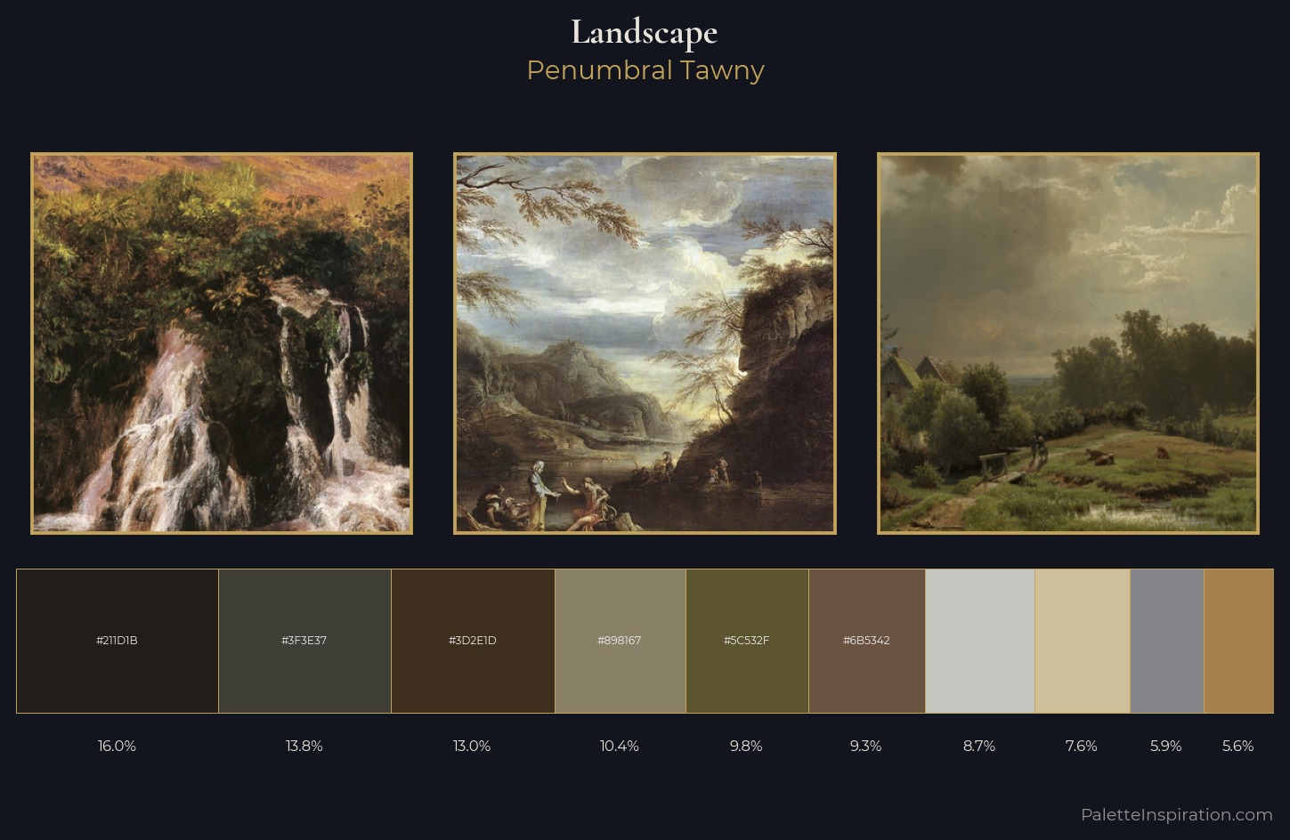 landscape Palette 25 — Penumbral Tawny