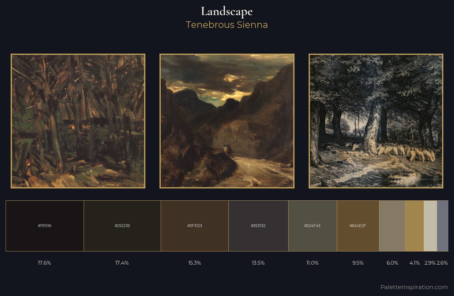 landscape Palette 27 — Tenebrous Sienna