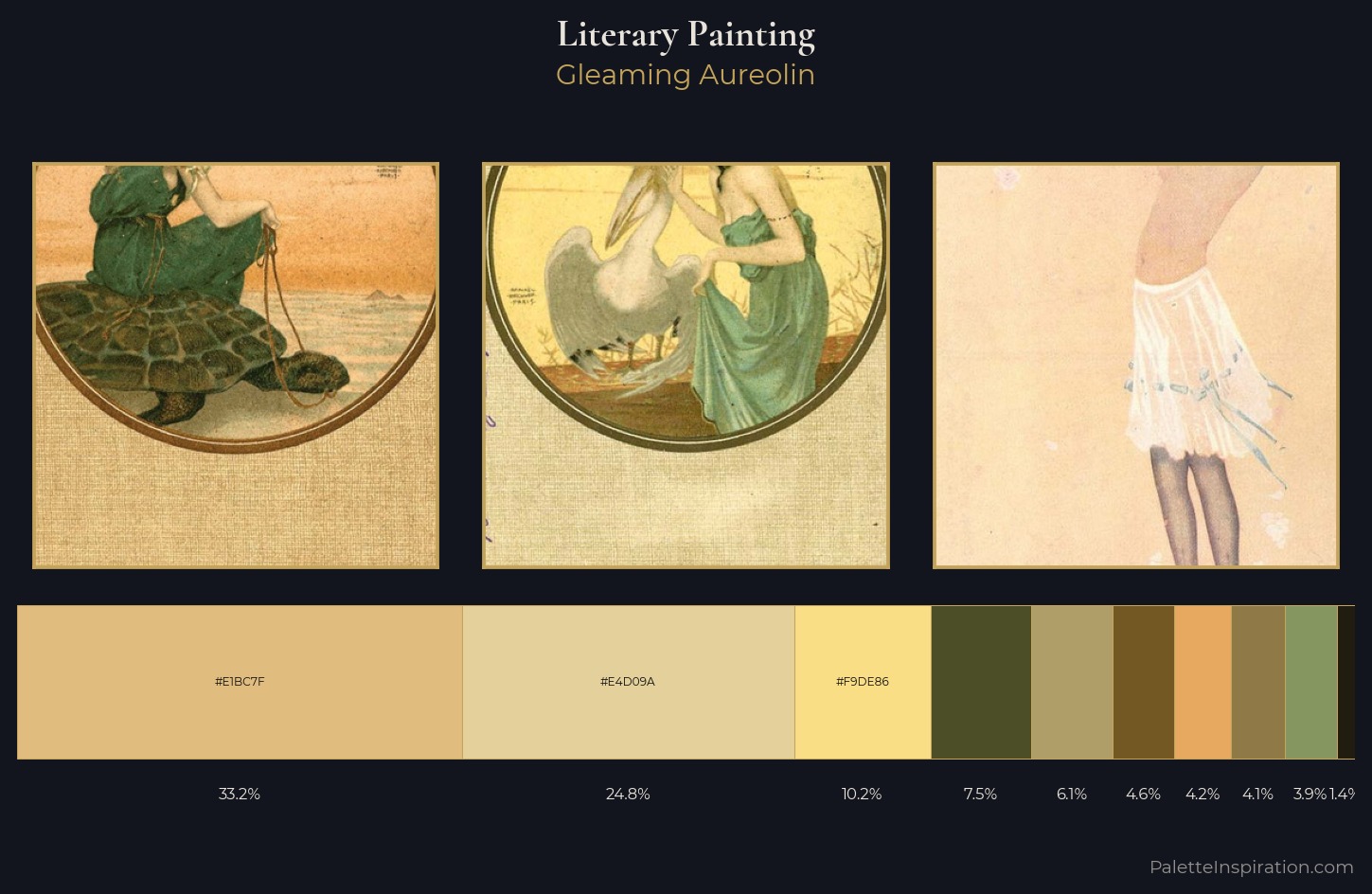 literary painting Palette 2 — Gleaming Aureolin