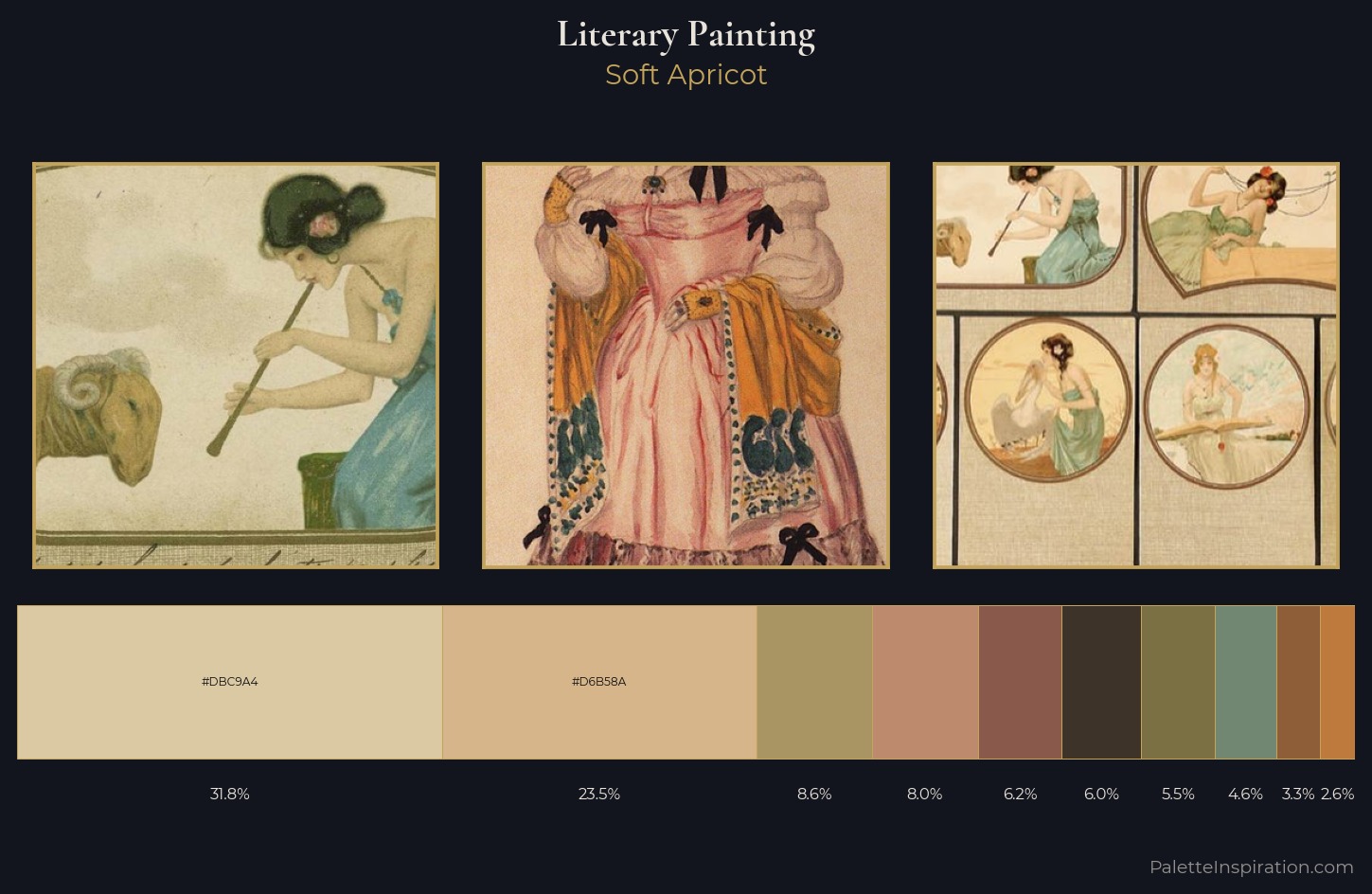 literary painting Palette 4 — Soft Apricot