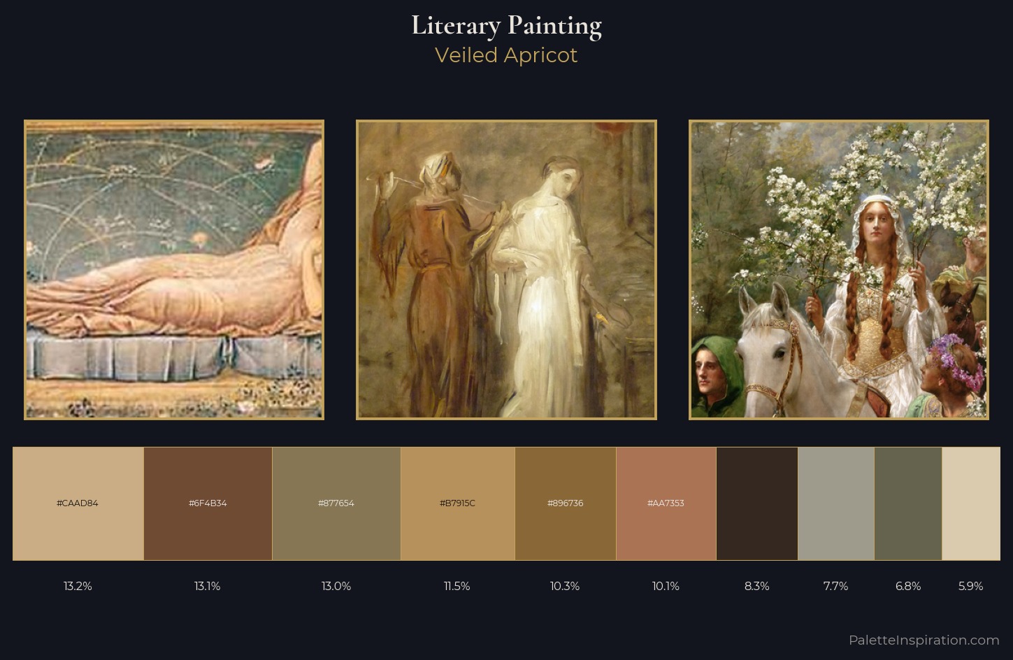 literary painting Palette 6 — Veiled Apricot
