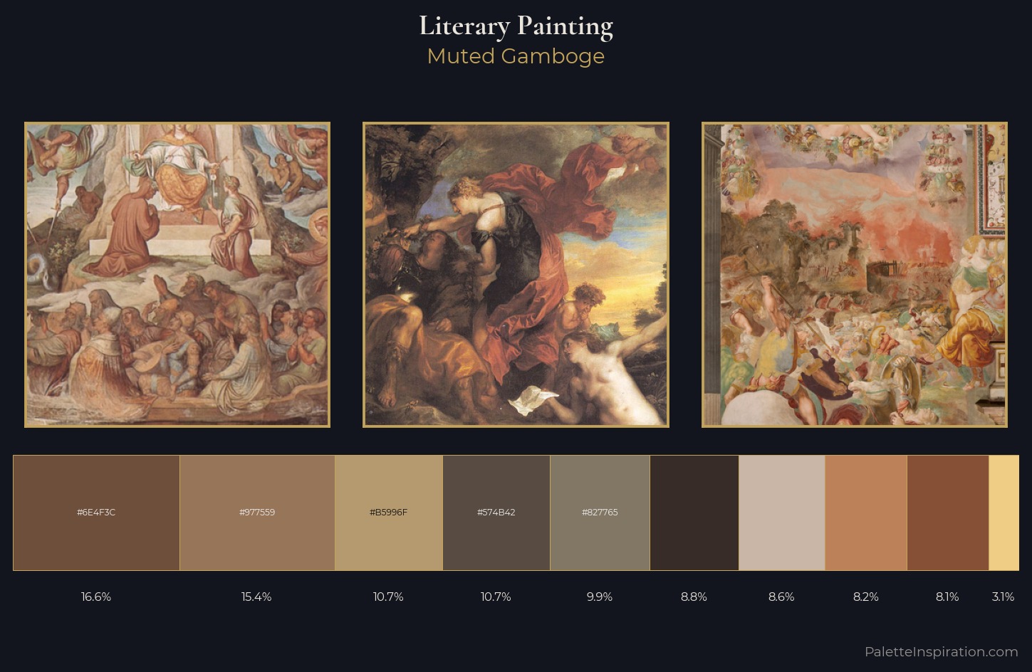 literary painting Palette 7 — Muted Gamboge