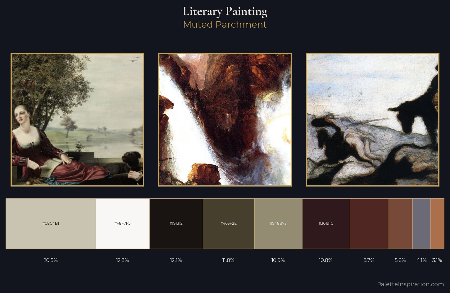 literary painting Palette 14 — Muted Parchment