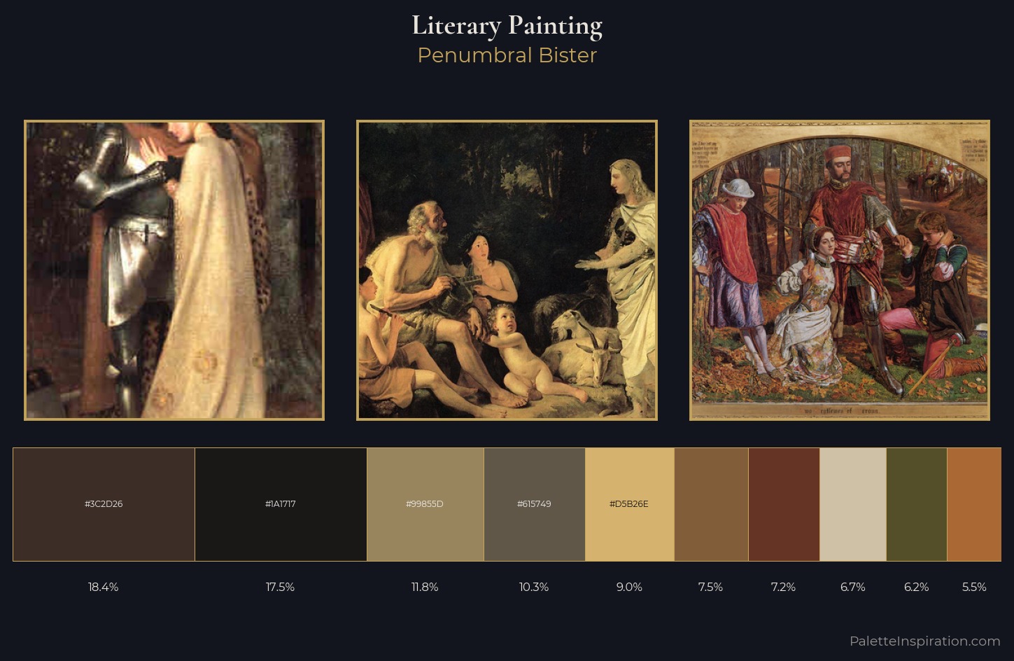 literary painting Palette 19 — Penumbral Bister