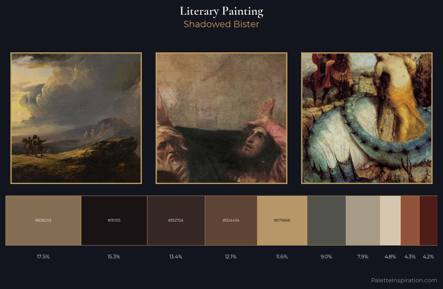 literary painting Palette 21 — Shadowed Bister