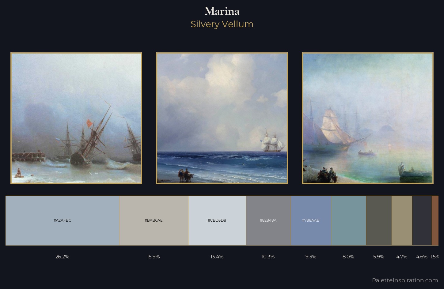 marina Palette 12 — Silvery Vellum