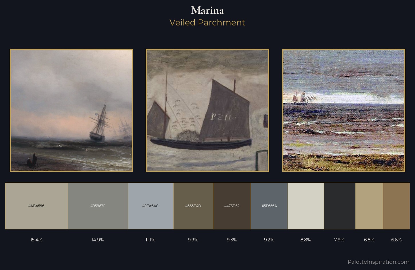 marina Palette 17 — Veiled Parchment