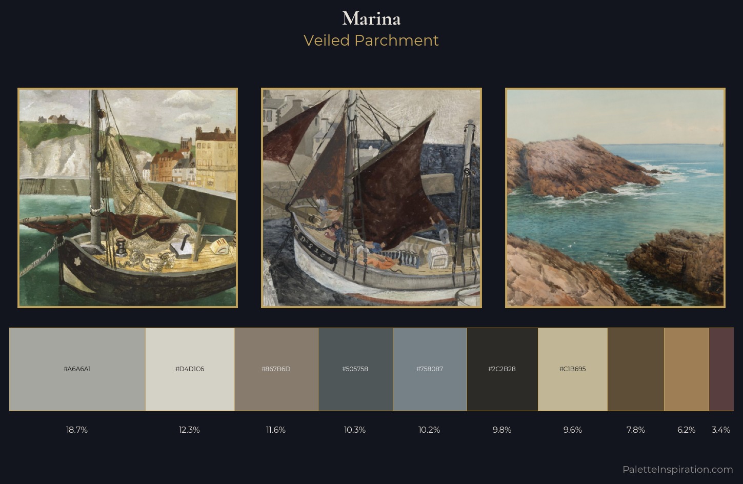 marina Palette 18 — Veiled Parchment