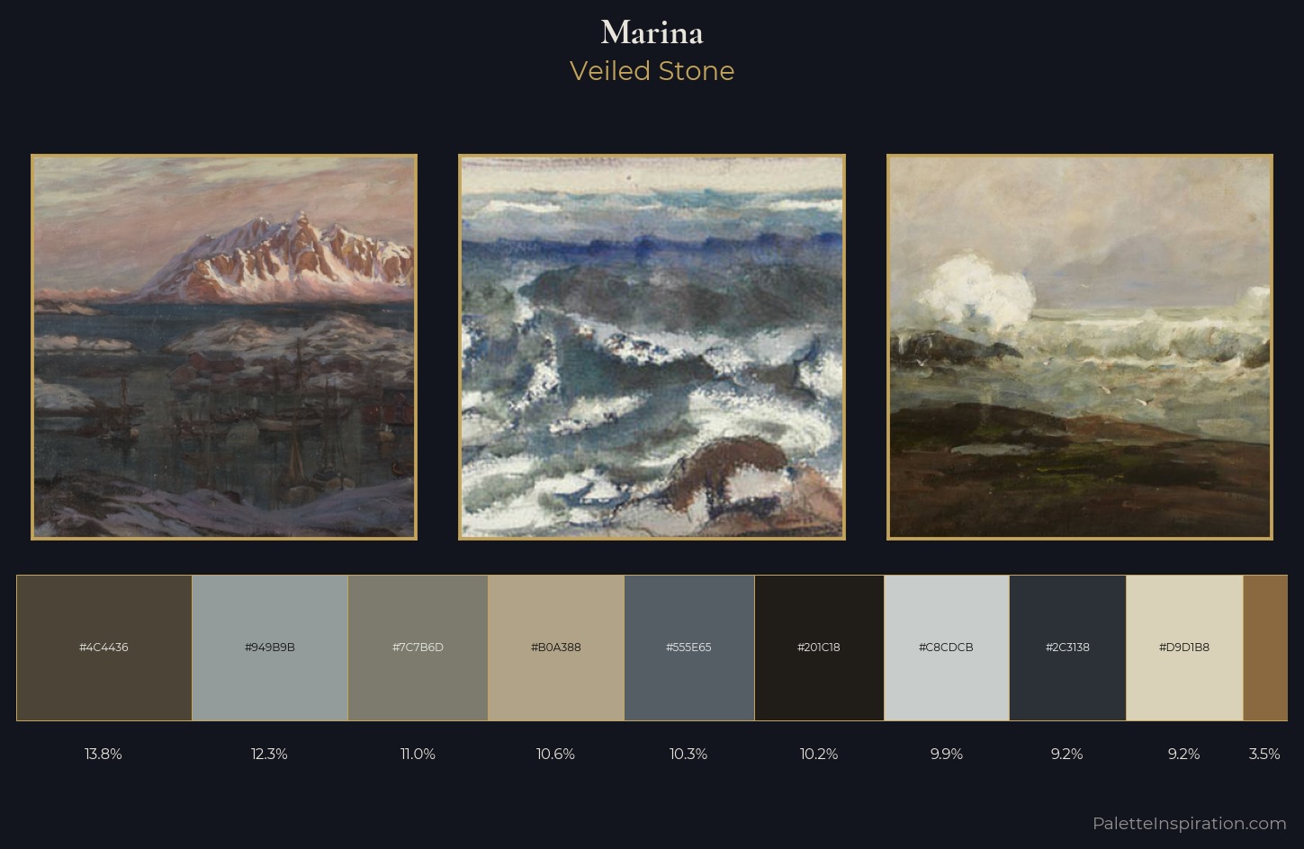 marina Palette 20 — Veiled Stone