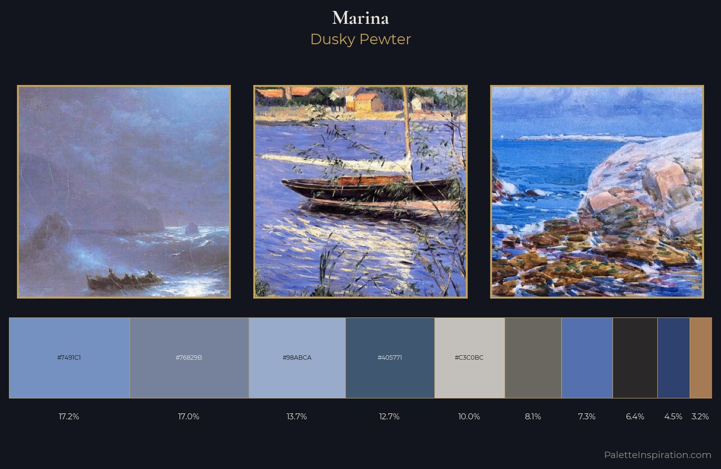 marina Palette 22 — Dusky Pewter