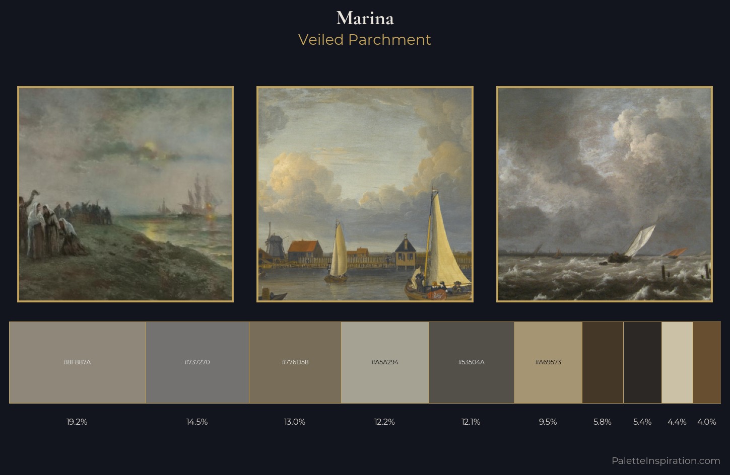 marina Palette 23 — Veiled Parchment