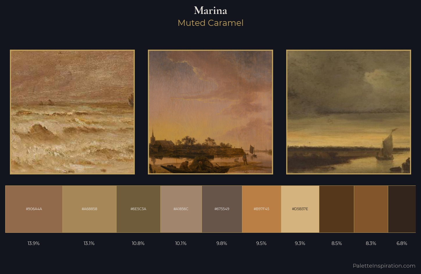 marina Palette 24 — Muted Caramel