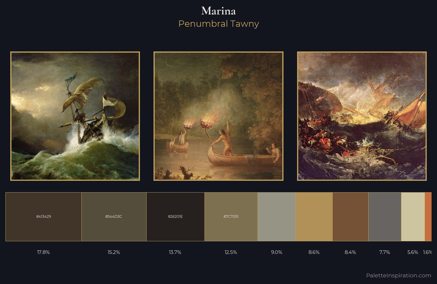 marina Palette 25 — Penumbral Tawny