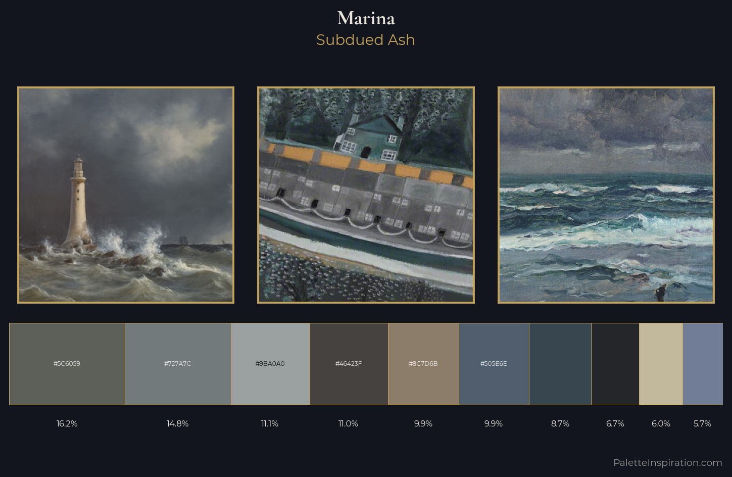 marina Palette 26 — Subdued Ash