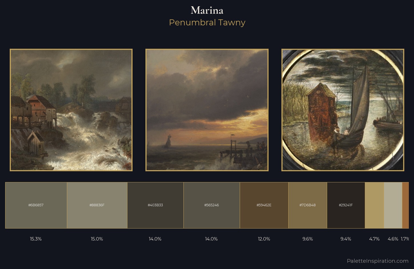 marina Palette 27 — Penumbral Tawny