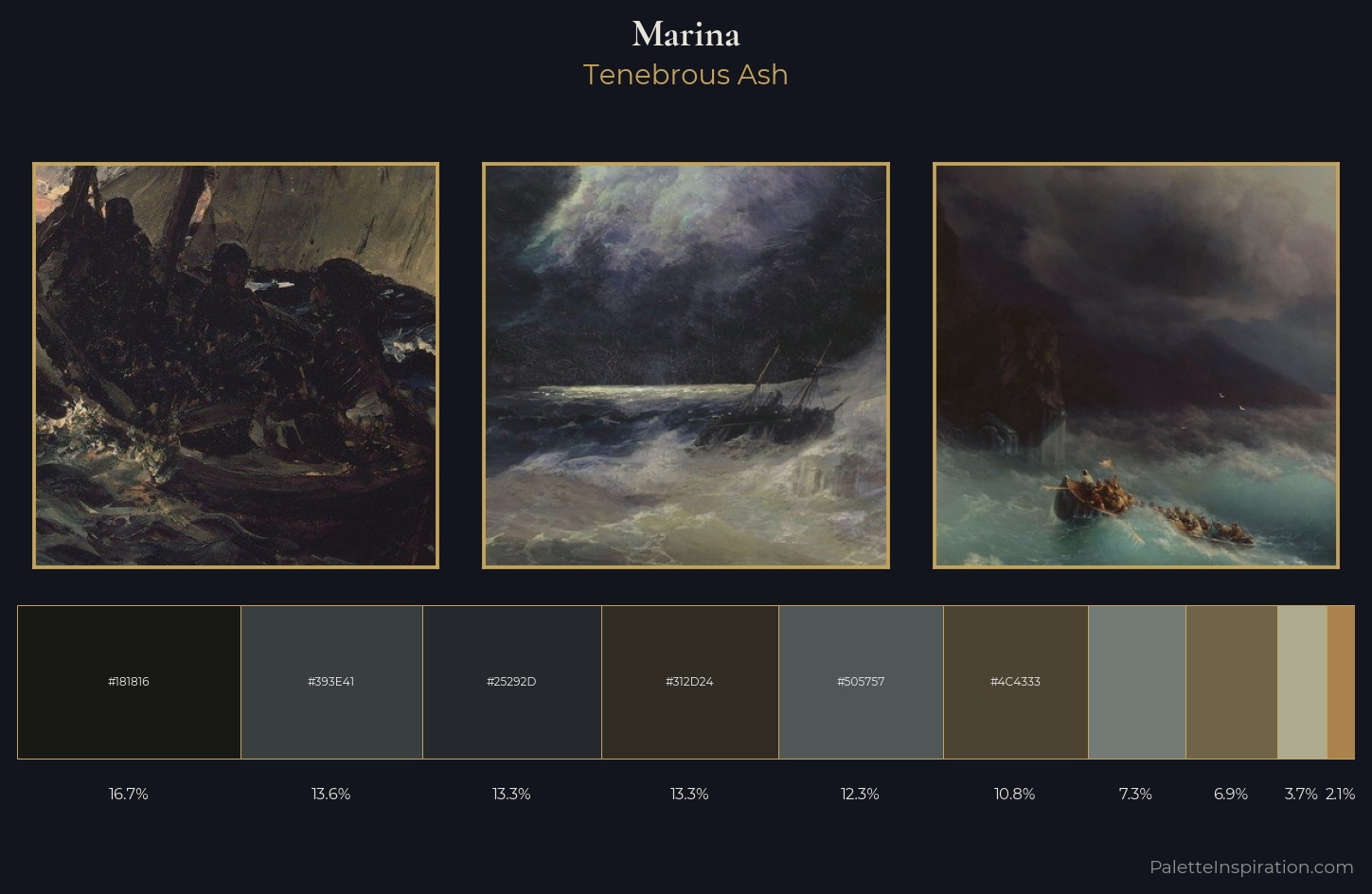 marina Palette 28 — Tenebrous Ash