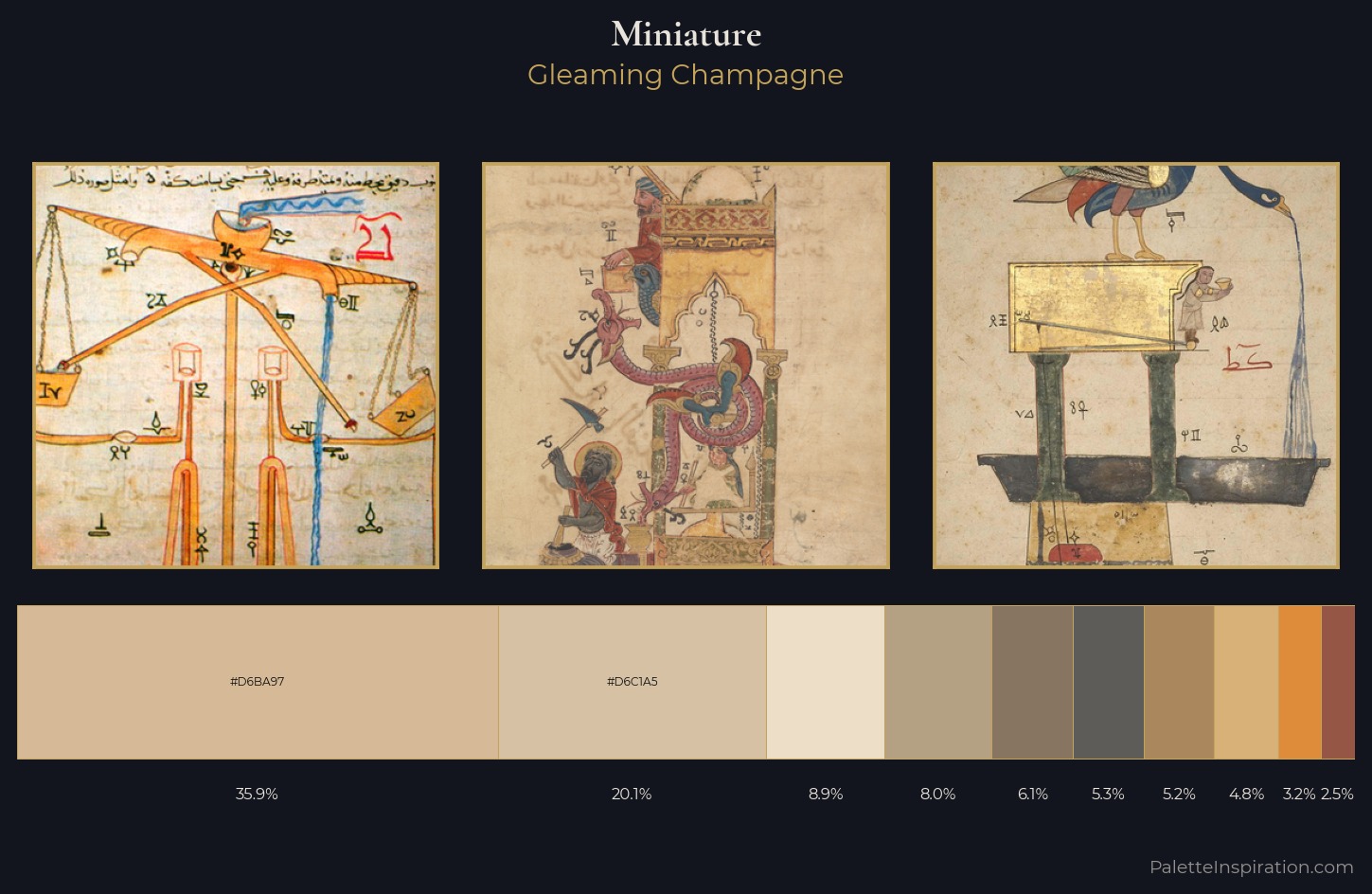 miniature Palette 2 — Gleaming Champagne